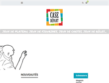 Tablet Screenshot of casedepart.be